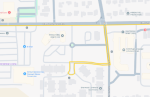 Detour map
